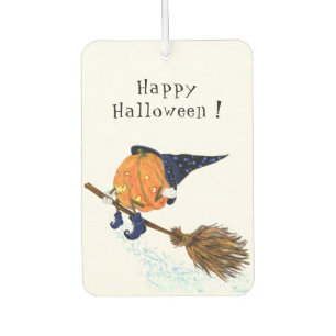 Grappige Halloween luchtverfrisser heks pompoen vl