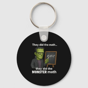 Grappige Halloween Monster Wiskunde Pun, Teacher H Sleutelhanger