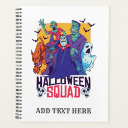 Grappige Halloween Monsters Squad Dracula Zombie Planner