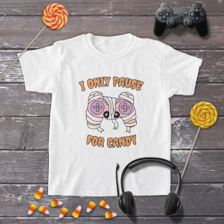 Grappige Halloween Mummy Video Game Controller T-shirt