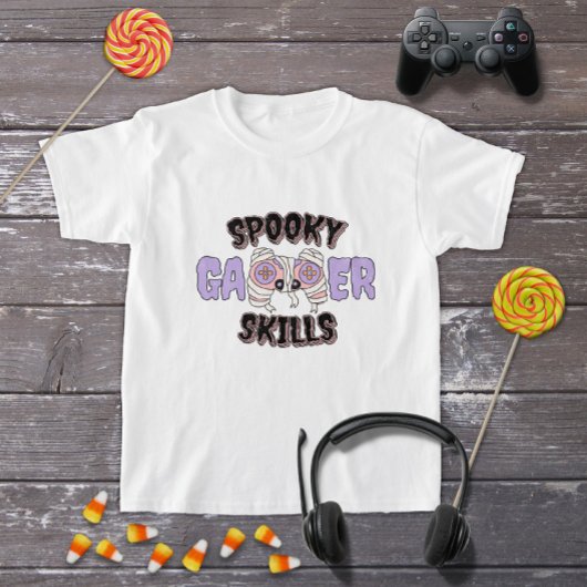 Grappige Halloween Mummy Video Gamer Controller T-shirt