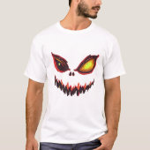 Grappige Halloween pompoen Alien Face T-shirt (Voorkant)