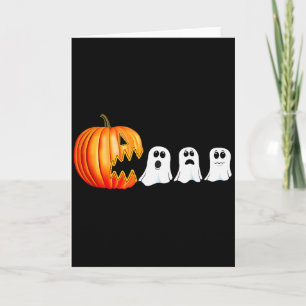 Grappige Halloween Pompoen Geesten Jack O Lantern Kaart