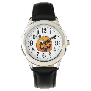 Grappige Halloween Pompoen Horloge