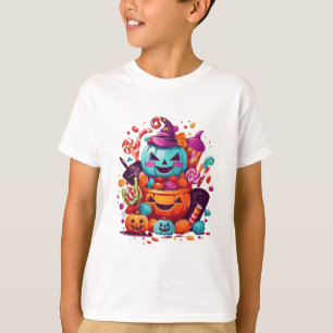 grappige halloween pompoen t-shirt