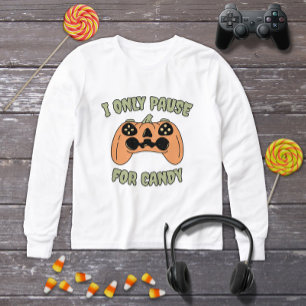 Grappige Halloween Pompoen Video Gamer Controller