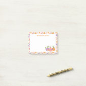 Grappige Halloween pompoenen en paddenstoelen Post-it® Notes (Op bureau)