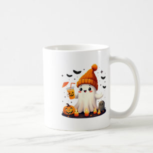 Grappige Halloween Schattigee Geest Drink Ice Coff Koffiemok