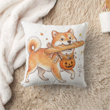 Grappige Halloween Shiba Inu Hond Baguette Brood K