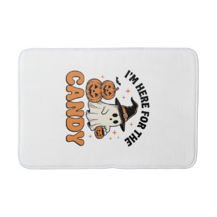 Grappige Halloween Snoep Geest Pompoen Vintage Ont Badmat