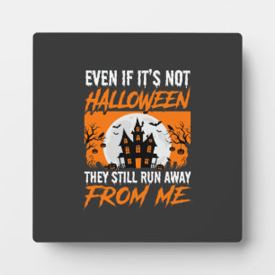 Grappige Halloween Spokenhuis Citaat Grafiek Fotoplaat