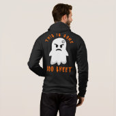 Grappige Halloween Spooky Ghost Dit is Boo Sheet Hoodie (Achterkant volledig)