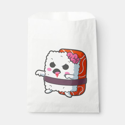 Grappige Halloween Sushi Monster Zombie Bedankzakje (Voorkant)