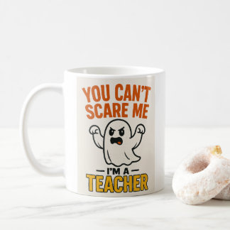 Grappige Halloween Teacher Mok met Ghost