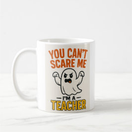 Grappige Halloween Teacher Mok met Ghost