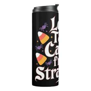 Grappige Halloween thermische tumbler snoep vreemd Thermosbeker