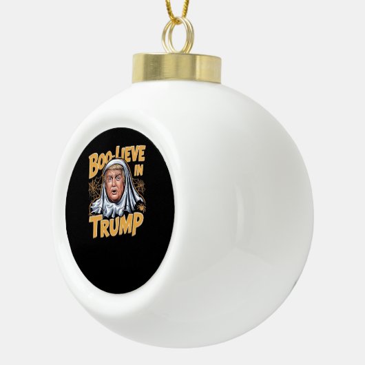 Grappige Halloween Trumpkin maken Halloween Great Keramische Bal Ornament (Rechts)