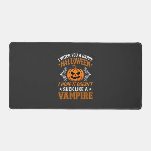 Grappige Halloween Vampier Pompoen Bureaumat