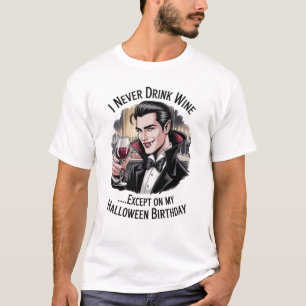 GRAPPIGE HALLOWEEN VERJAARDAG VAMPIER T-SHIRT