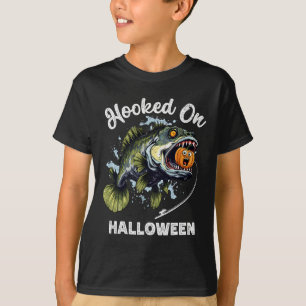 Grappige Halloween Vissen Jongens Heren Zombie B V T-shirt