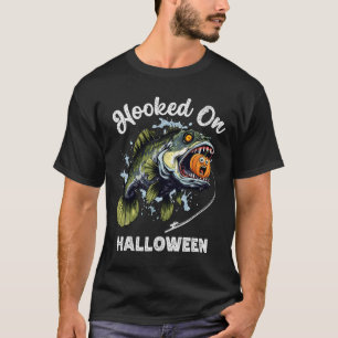 Grappige Halloween Vissende Jongens Heren Zombie B T-shirt