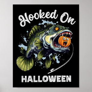 Grappige Halloween Vist Jongens Mannen Zombie B Fi Poster