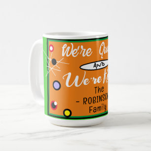 Grappige Halloween Vreemde Oranje Familienaam Koffiemok