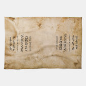 Grappige Halloween Welkom Kinderen Theedoek (Horizontaal)