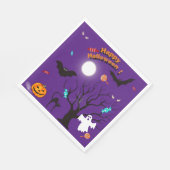 Grappige Halloween wezens en snoepjes Servet (Hoek)