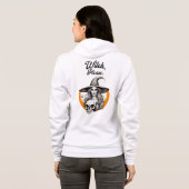 Grappige Halloween "Witch Please" Witch & Skeleton Hoodie (Achterkant volledig)