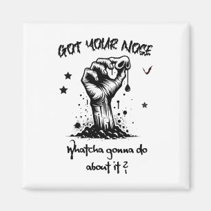 Grappige Halloween Zombie kreeg je neus Magneet