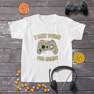 Grappige Halloween Zombie Video Game Controller T-shirt
