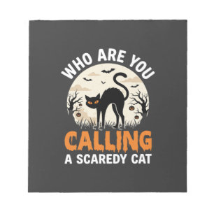 Grappige Halloween Zwarte Kat Schijtluis Vector On Notitieblok