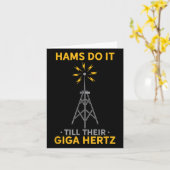 Grappige ham radio citaat amateur operator liefheb kaart (Gele Bloem)