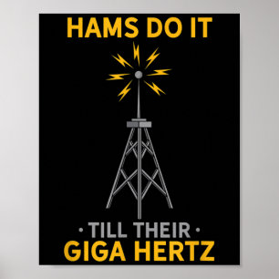 Grappige ham radio citaat amateur operator liefheb poster