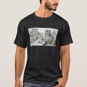 Grappige Ham Radio Kat Amateur Radio Operator CW M T-shirt