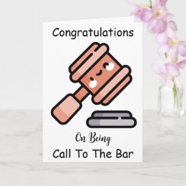 Grappige hamer oproep aan de bar felicitatiekaarte kaart