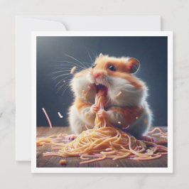 Grappige Hamster Diner uitnodiging, Hamster Kaart