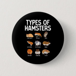 Grappige Hamster Kunst Voor Mannen Vrouwen Jongens Ronde Button 5,7 Cm