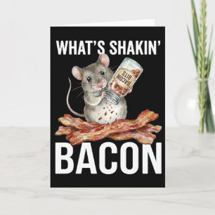 Grappige Hamster What's Shakin' Bacon Ontbijt Kaart