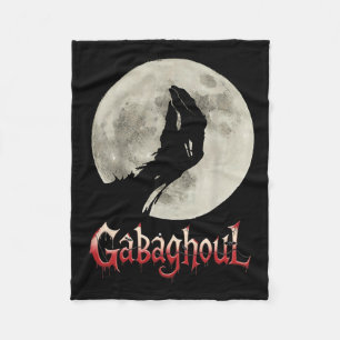 Grappige Hand Maan Gabagool Halloween Fleece Deken