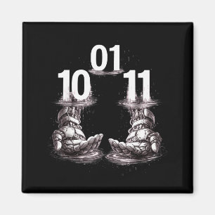 Grappige handen robot 01 10 11 robo magneet