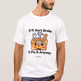 Grappige Handyman Gereedschapskist Vader Grap Pers T-shirt