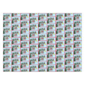 Grappige hangende kerstboom kat tafelkleed (Voorkant (Horizontaal))