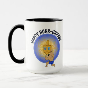 Grappige Hanukkah kerel vakantiedag Mok