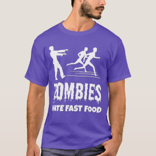 Grappige hardlopers die Halloween-zombies haten vo T-shirt