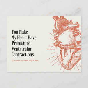 Grappige Hart Illustratie Medische Grap Briefkaart