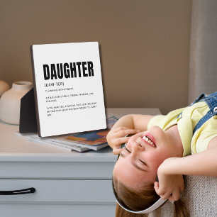 Grappige Hartelijke Definitie Dochter Fotoplaat