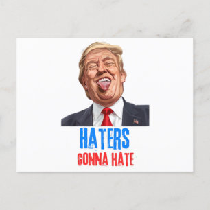 Grappige Haters gaan een hekel hebben aan quote, g Briefkaart