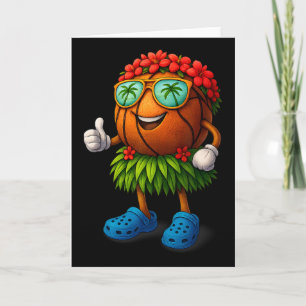 Grappige Hawaii-schets Hawaiaanse Tropische Zomer Kaart